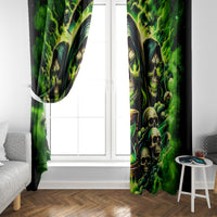 Flame Skull Window Curtain I Have 3 Sides Quite Sweet Funny Crazy - Wonder Print Shop