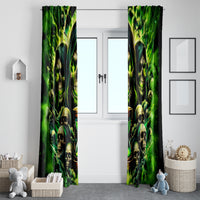 Flame Skull Window Curtain I Have 3 Sides Quite Sweet Funny Crazy - Wonder Print Shop