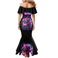 Flame Skull Mermaid Dress The Good Girl In Me Got Tired Of The Bullshit - Wonder Print Shop