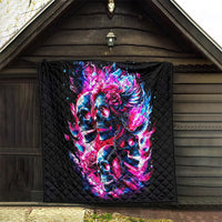 Flame Skull Quilt The Good Girl In Me Got Tired Of The Bullshit - Wonder Print Shop