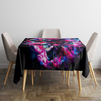 Flame Skull Tablecloth The Good Girl In Me Got Tired Of The Bullshit - Wonder Print Shop