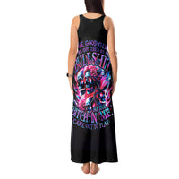 Flame Skull Tank Maxi Dress The Good Girl In Me Got Tired Of The Bullshit - Wonder Print Shop