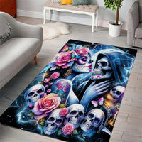 Couple Skull Area Rug From Our Firse Kiss - Wonder Print Shop
