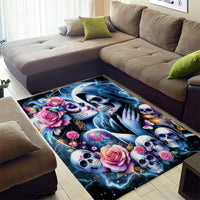 Couple Skull Area Rug From Our Firse Kiss - Wonder Print Shop