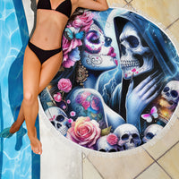 Couple Skull Beach Blanket From Our Firse Kiss - Wonder Print Shop