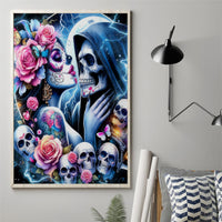 Couple Skull Canvas Wall Art From Our Firse Kiss - Wonder Print Shop