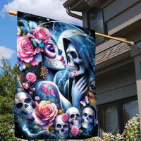 Couple Skull Garden Flag From Our Firse Kiss - Wonder Print Shop