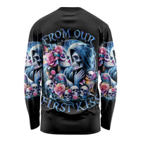 Couple Skull Long Sleeve Shirt From Our Firse Kiss - Wonder Print Shop