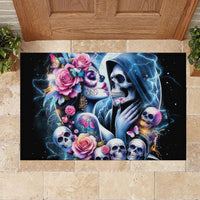 Couple Skull Rubber Doormat From Our Firse Kiss - Wonder Print Shop