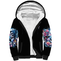 Couple Skull Sherpa Hoodie From Our Firse Kiss - Wonder Print Shop