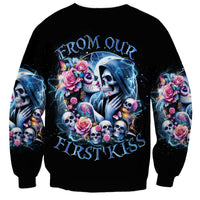 Couple Skull Sweatshirt From Our Firse Kiss - Wonder Print Shop