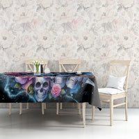 Couple Skull Tablecloth From Our Firse Kiss - Wonder Print Shop