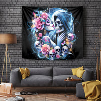 Couple Skull Tapestry From Our Firse Kiss - Wonder Print Shop