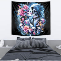 Couple Skull Tapestry From Our Firse Kiss - Wonder Print Shop