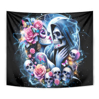 Couple Skull Tapestry From Our Firse Kiss - Wonder Print Shop