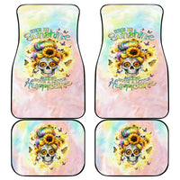 Sunflower Skull Car Mats She Is Sunshine Mixed With A Little Hurricane - Wonder Print Shop