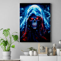 Thunder Skull Canvas Wall Art I'm Not Anti Social I'm Just Not User Friendly - Wonder Print Shop