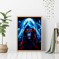 Thunder Skull Canvas Wall Art I'm Not Anti Social I'm Just Not User Friendly - Wonder Print Shop