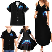 Thunder Skull Family Matching Summer Maxi Dress and Hawaiian Shirt I'm Not Anti Social I'm Just Not User Friendly - Wonder Print Shop