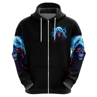 Thunder Skull Hoodie I'm Not Anti Social I'm Just Not User Friendly - Wonder Print Shop