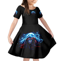 Thunder Skull Kid Short Sleeve Dress I'm Not Anti Social I'm Just Not User Friendly - Wonder Print Shop