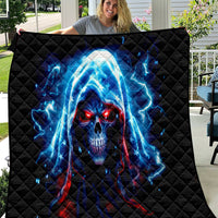 Thunder Skull Quilt I'm Not Anti Social I'm Just Not User Friendly - Wonder Print Shop