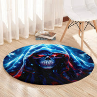 Thunder Skull Round Carpet I'm Not Anti Social I'm Just Not User Friendly