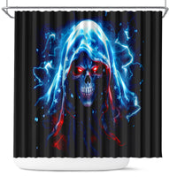 Thunder Skull Shower Curtain I'm Not Anti Social I'm Just Not User Friendly