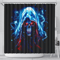 Thunder Skull Shower Curtain I'm Not Anti Social I'm Just Not User Friendly