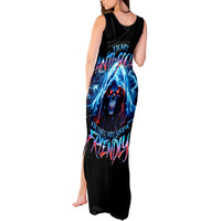Thunder Skull Tank Maxi Dress I'm Not Anti Social I'm Just Not User Friendly - Wonder Print Shop