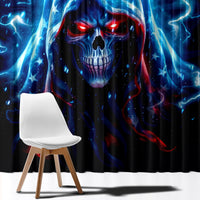 Thunder Skull Window Curtain I'm Not Anti Social I'm Just Not User Friendly - Wonder Print Shop