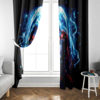 Thunder Skull Window Curtain I'm Not Anti Social I'm Just Not User Friendly - Wonder Print Shop