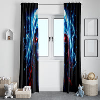 Thunder Skull Window Curtain I'm Not Anti Social I'm Just Not User Friendly - Wonder Print Shop