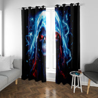 Thunder Skull Window Curtain I'm Not Anti Social I'm Just Not User Friendly - Wonder Print Shop