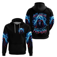 Thunder Skull Zip Hoodie I'm Not Anti Social I'm Just Not User Friendly - Wonder Print Shop