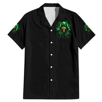 Flame Skull Family Matching Mermaid Dress and Hawaiian Shirt Of Course I'm Going To Hell I'm Just Here To Pick You Up - Wonder Print Shop