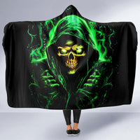 Flame Skull Hooded Blanket Of Course I'm Going To Hell I'm Just Here To Pick You Up