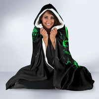 Flame Skull Hooded Blanket Of Course I'm Going To Hell I'm Just Here To Pick You Up