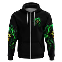 Flame Skull Hoodie Of Course I'm Going To Hell I'm Just Here To Pick You Up - Wonder Print Shop