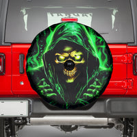 Flame Skull Spare Tire Cover Of Course I'm Going To Hell I'm Just Here To Pick You Up - Wonder Print Shop