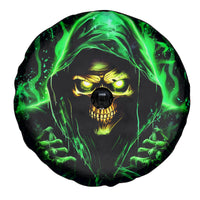 Flame Skull Spare Tire Cover Of Course I'm Going To Hell I'm Just Here To Pick You Up - Wonder Print Shop