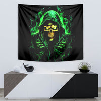 Flame Skull Tapestry Of Course I'm Going To Hell I'm Just Here To Pick You Up - Wonder Print Shop