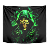 Flame Skull Tapestry Of Course I'm Going To Hell I'm Just Here To Pick You Up - Wonder Print Shop