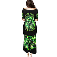 Flame Reaper Skull Puletasi Stop Asking Why I'm An Asshole I Don't Ask Why You So Stupid - Wonder Print Shop