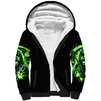 Flame Reaper Skull Sherpa Hoodie Stop Asking Why I'm An Asshole I Don't Ask Why You So Stupid - Wonder Print Shop