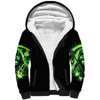 Flame Reaper Skull Sherpa Hoodie Stop Asking Why I'm An Asshole I Don't Ask Why You So Stupid - Wonder Print Shop
