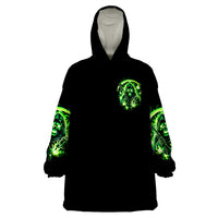 Flame Reaper Skull Wearable Blanket Hoodie Stop Asking Why I'm An Asshole I Don't Ask Why You So Stupid - Wonder Print Shop