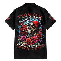 Couple Skull Family Matching Mermaid Dress and Hawaiian Shirt From Our Firse Kiss - Wonder Print Shop