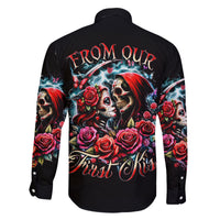 Couple Skull Family Matching Mermaid Dress and Hawaiian Shirt From Our Firse Kiss - Wonder Print Shop