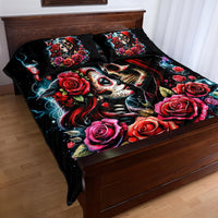 Couple Skull Quilt Bed Set From Our Firse Kiss - Wonder Print Shop